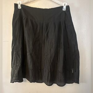 OLD Navy skirt - black lightweight cotton eyelet
